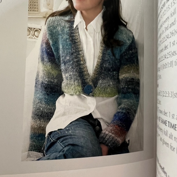 NORO Designer Mini Knits TWO By Jenny Watson Crop Sweaters Mitts Hats - Picture 10 of 12